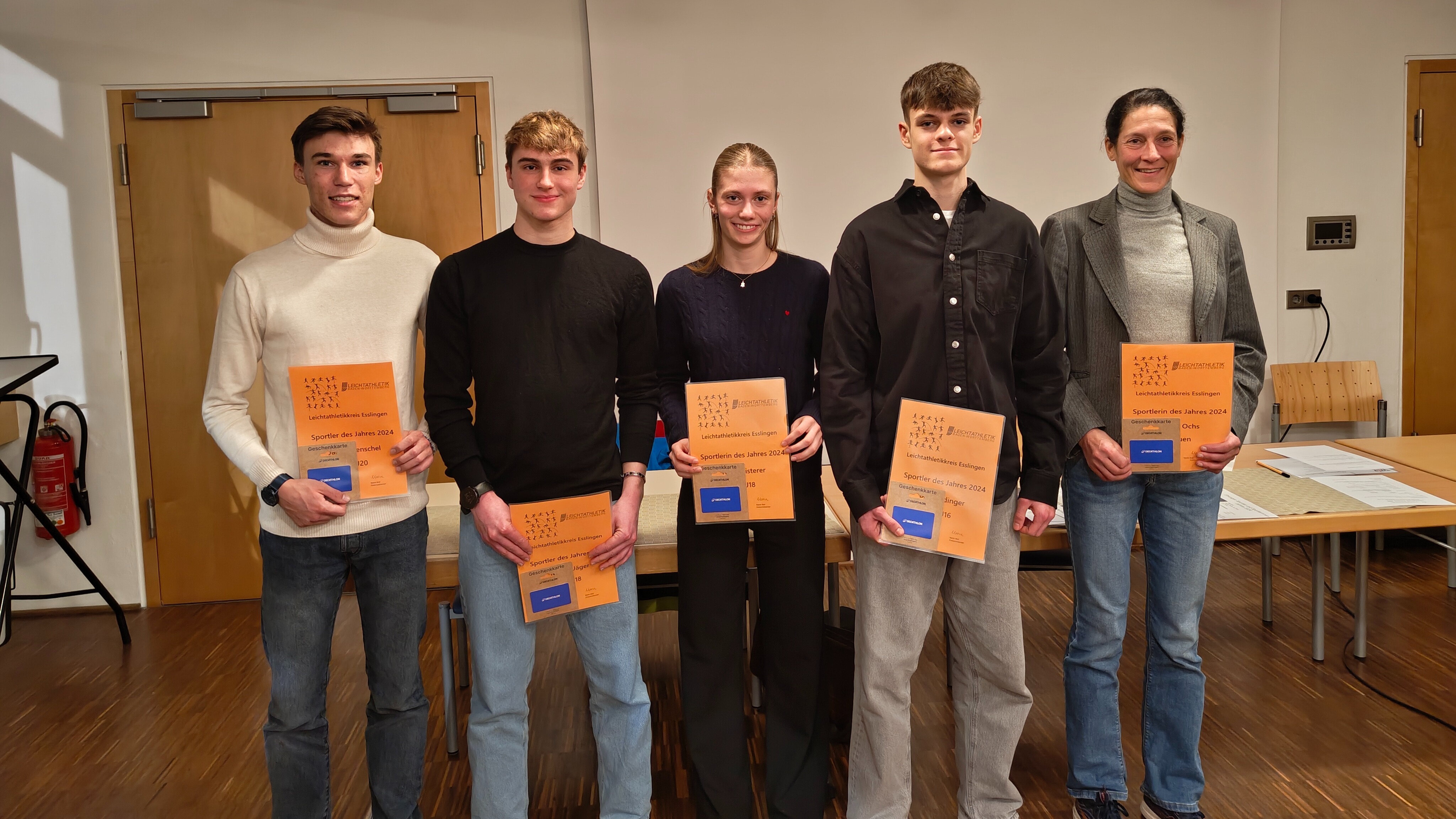 v.l.n.r. Janne Henschel, Moritz Jäger, Nele Pfisterer, Ben Rüdinger, Katrin Ochs